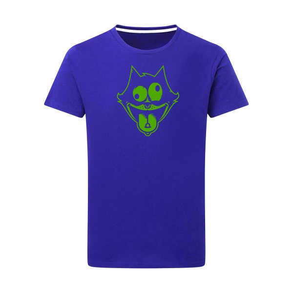 Freak the cat ! vert pomme -Flex vert pomme sur T-shirt SG  Royal Blue  5XL