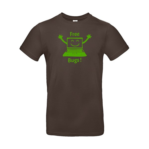 FREE BUGS ! flex Vert pomme B&C - E190 T-shirt|Brown||2XL