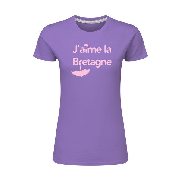 J'aime la Bretagne |Rose |T shirt original femme|SG