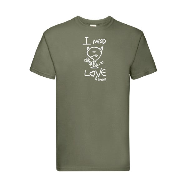 T-shirt|LOVER |flex Blanc| Fruit of the loom 205 g 