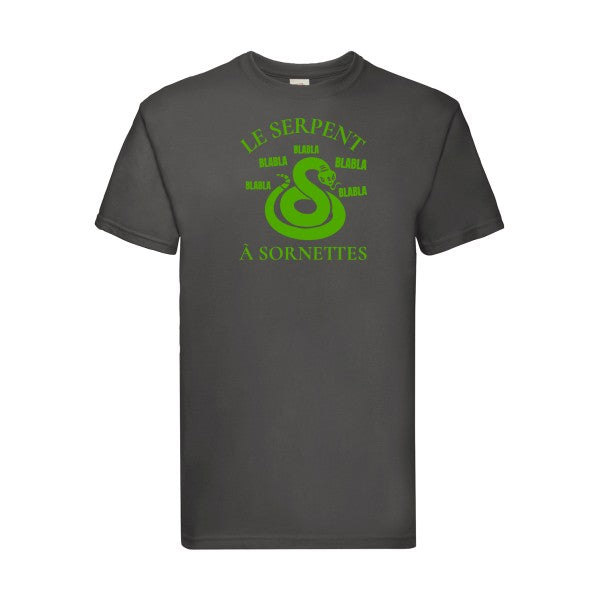 T-shirt|Serpent à Sornettes |Vert pomme|Fruit of the loom 205  G