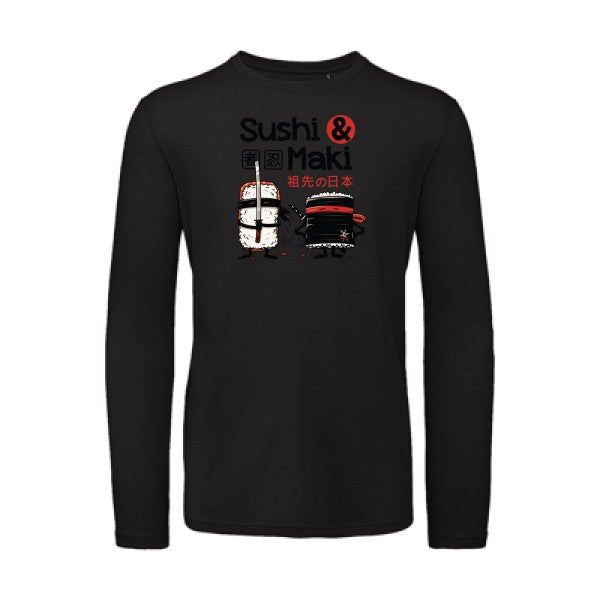 Sushi et Maki | T-shirt original LSL Black 2XL