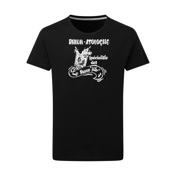 Rhum-atologue - Flex Blanc Tshirt original Dark Black  4XL