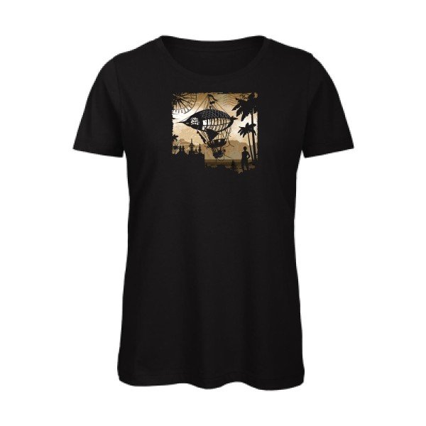 Carnet-de-voyage- - t-shirt original femme Black