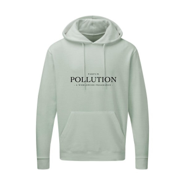 Parfum POLLUTION Noir |Sweat capuche imprimé homme