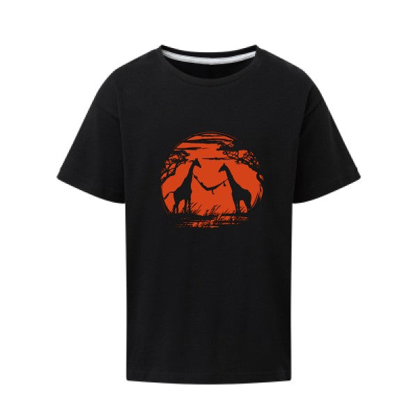 girafe SG - Kids T-shirt enfant Dark Black Taille 152 (11-12/2XL)