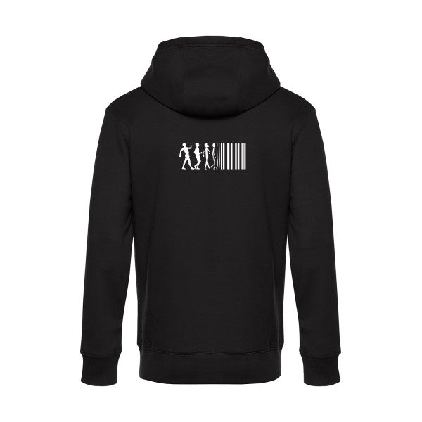 code-barre sweat shirt original Black flex Blanc impression Dos