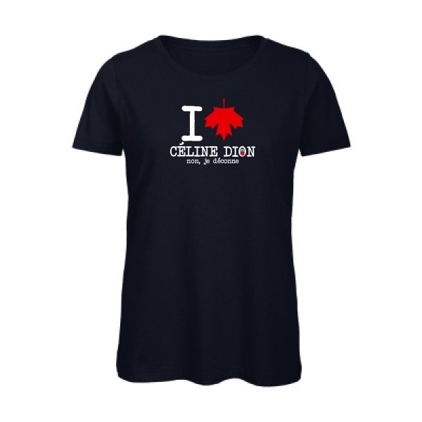 I-loVe-Celine- - t-shirt original femme Navy