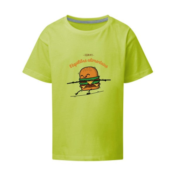 BURGER ADDICT SG - Kids T-shirt enfant Lime Taille 152 (11-12/2XL)