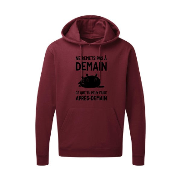 Ne remets pas à demain Noir SG - Hooded Sweatshirt Sweat capuche