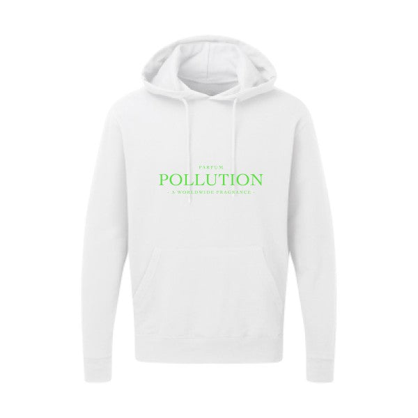 Parfum POLLUTION Vert fluo |Sweat capuche imprimé homme