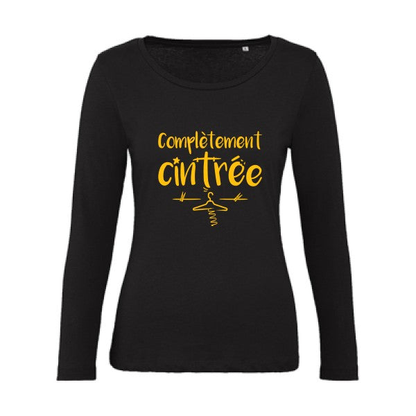 ComplÃ¨tement cintrÃ© jaune Or |   T shirt manches longues femme|100% bio