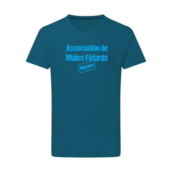 Association de Mâles Fêtards - Flex bleu clair Tshirt original Petrol  2XL