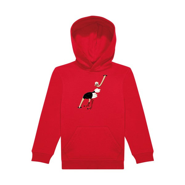 sweat capuche enfant Red Autruche