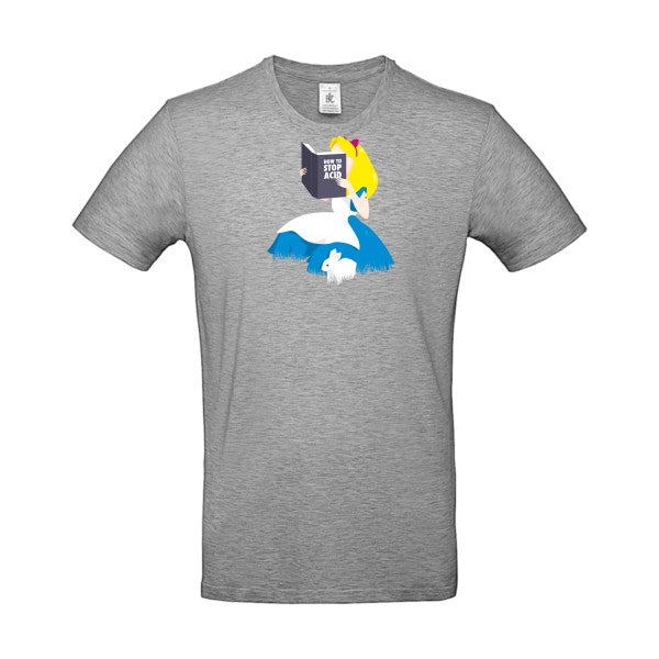T-shirt humour original Back From Wonderland T Shirt couleur Sport Grey