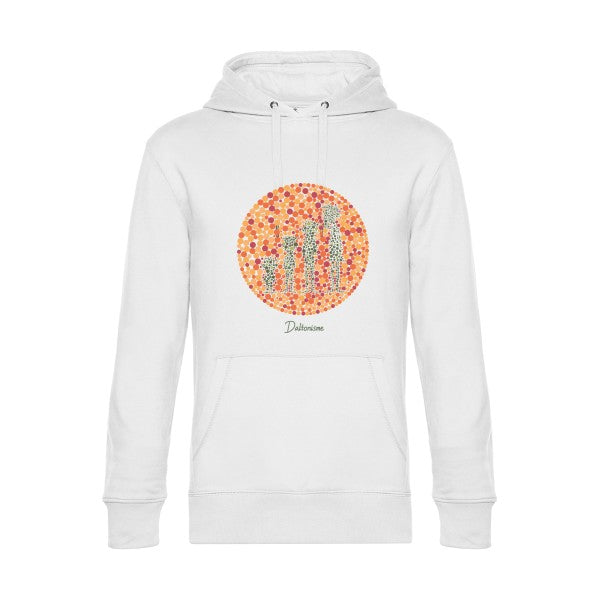 Daltonisme- Sweat à capuche original White - RueDuTeeshirt