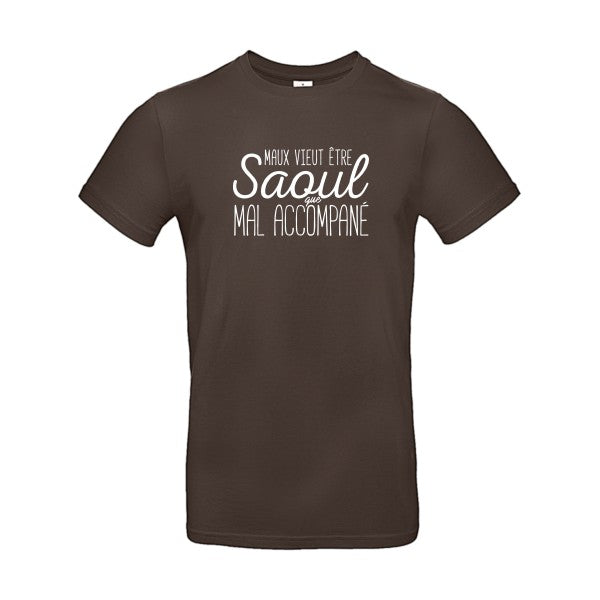 Maux vieut être SaoulFlex Blanc - E190 T-shirt|Brown||2XL