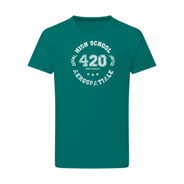 Very high school - Flex Blanc Tshirt original Emerald Green  2XL