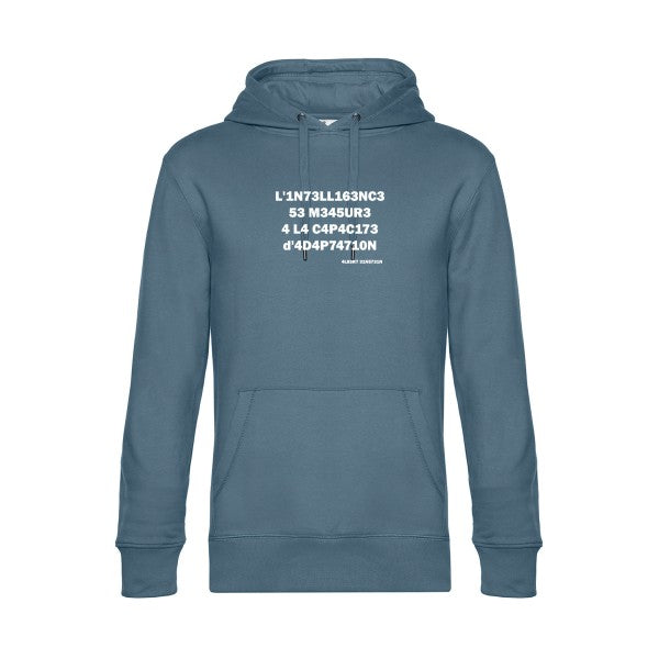 intelligence-ai- sweat shirt original nordic blue flex Blanc impression Face