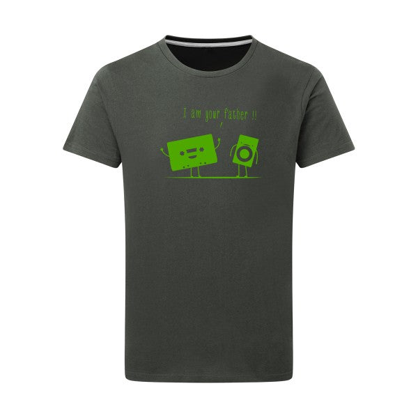 I m your father vert pomme -Flex vert pomme sur T-shirt SG  Charcoal  5XL