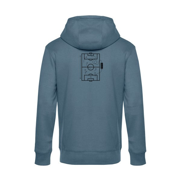 Tactique-secrete sweat shirt original nordic blue flex Noir impression Dos