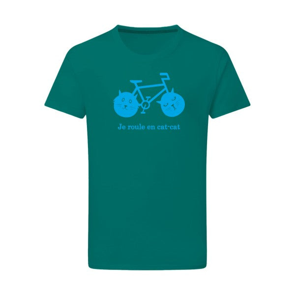 cat-cat bike - Flex bleu clair Tshirt original Emerald Green  2XL