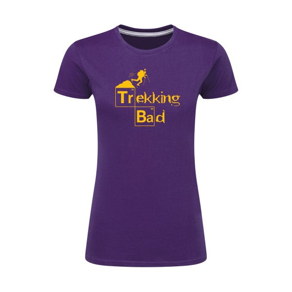 Trekking bad | jaune Or |T shirt original femme|SG