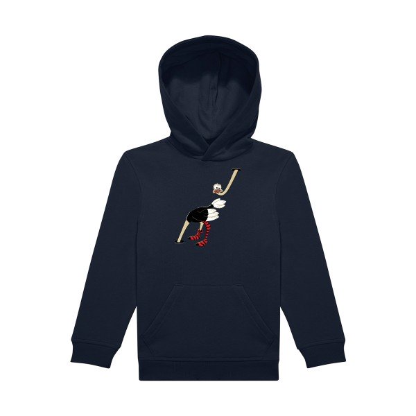 sweat capuche enfant Navy- Autruche