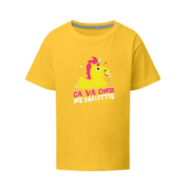 ça va chier des paillettes SG - Kids T-shirt enfant sunflower Taille 140 (9-10/XL)