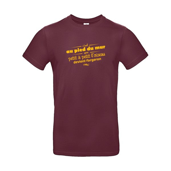 Proverbe à la conFlex jaune or - E190 T-shirt|Burgundy||2XL