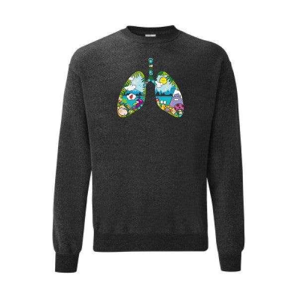 happy lungs Fruit of the loom 280 g/m² Sweat shirt