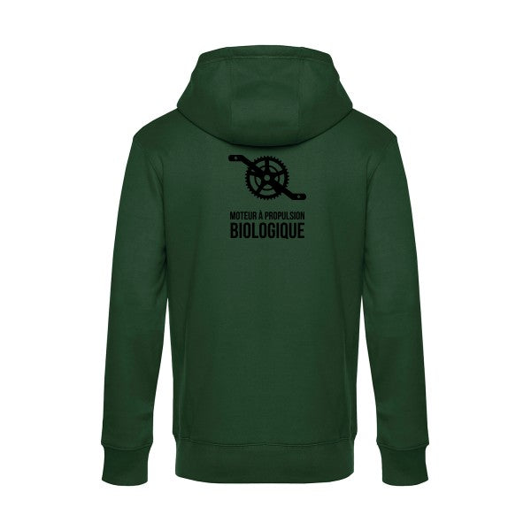 Cyclisme-&-ecologie sweat shirt original Bottle Green flex Noir impression Dos