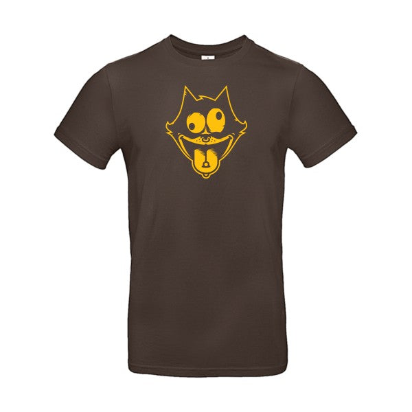 Freak the cat !Flex jaune or - E190 T-shirt|Brown||2XL