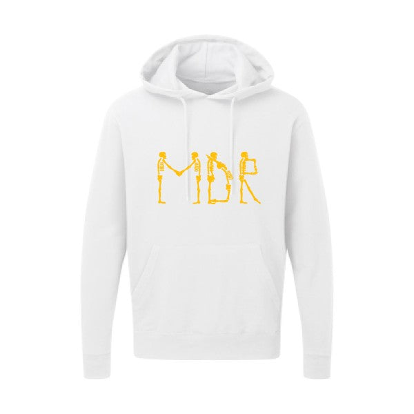 MDR |Sweat  capuche humoristique jaune Or 