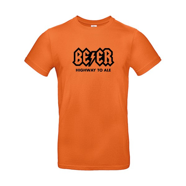 Highway to ale flex noir B&C - E190 T-shirt|Urban Orange||2XL