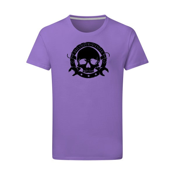 bricoleur d'enfer - Flex noir Tshirt original Aster Purple  2XL