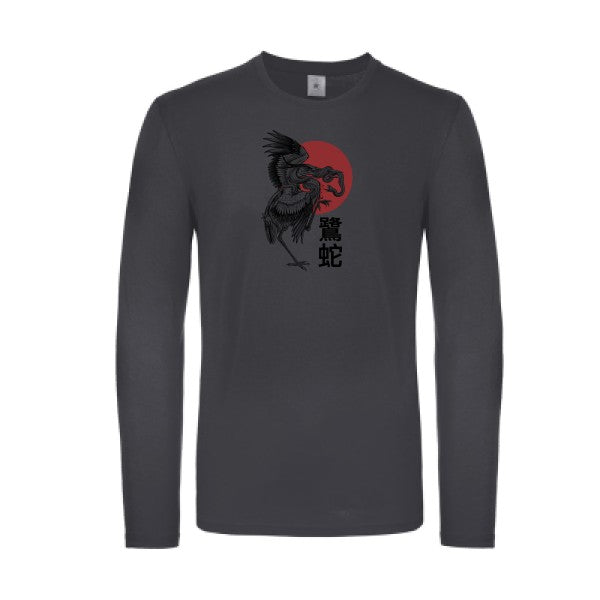 Le héron et le serpent  B&C - E150 LSL T-shirt manches longues léger