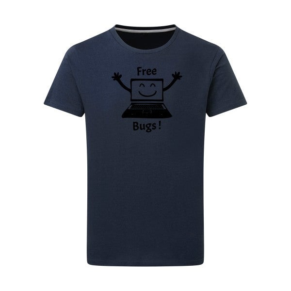 FREE BUGS ! - Flex noir Tshirt original Denim  XL