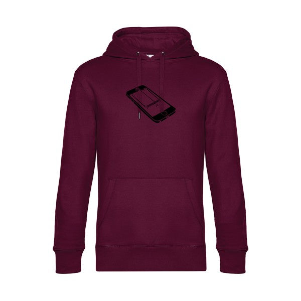 Piege sweat shirt original Burgundy flex Noir impression Face
