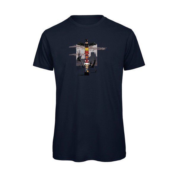T-shirt humour original Totem T Shirt couleur Navy