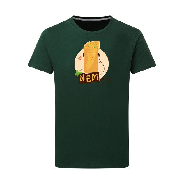 T-shirt homme NEMp3 - T-shirt original pour les mélomanes Bottle Green L