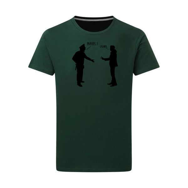 CHIFOUMI - Flex noir Tshirt original Bottle Green  2XL