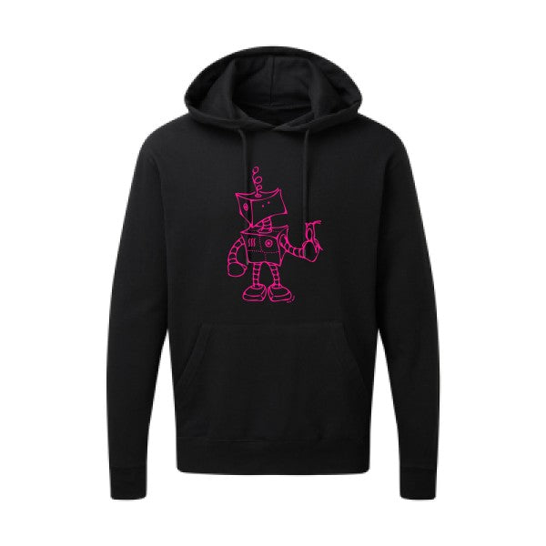 Robot & Bird Rose Fluo SG - Hooded Sweatshirt Sweat capuche