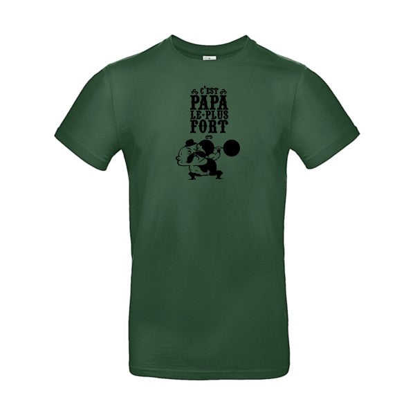 C'est qui le plus fort ?Flex noir - E190 T-shirt|Bottle Green||2XL