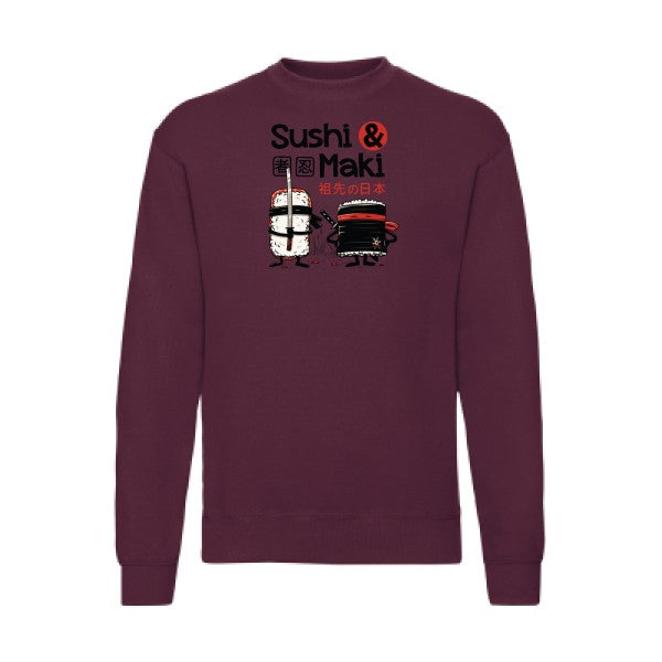 Sushi et Maki Fruit of the loom 280 g/m² Sweat shirt