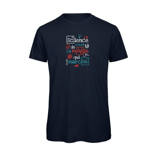 humour et Science -T-shirt humour  Navy Bio