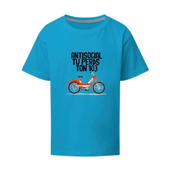 Antisocial SG - Kids T-shirt enfant Turquoise Taille 152 (11-12/2XL)