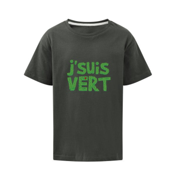 J'suis vert SG - Kids T-shirt enfant Charcoal Taille 152 (11-12/2XL)