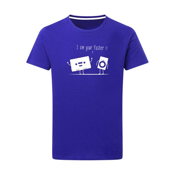 I m your father Blanc -Flex Blanc sur T-shirt SG  Royal Blue  5XL