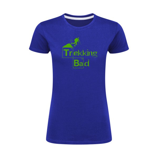 Trekking bad | Vert pomme |T shirt original femme|SG